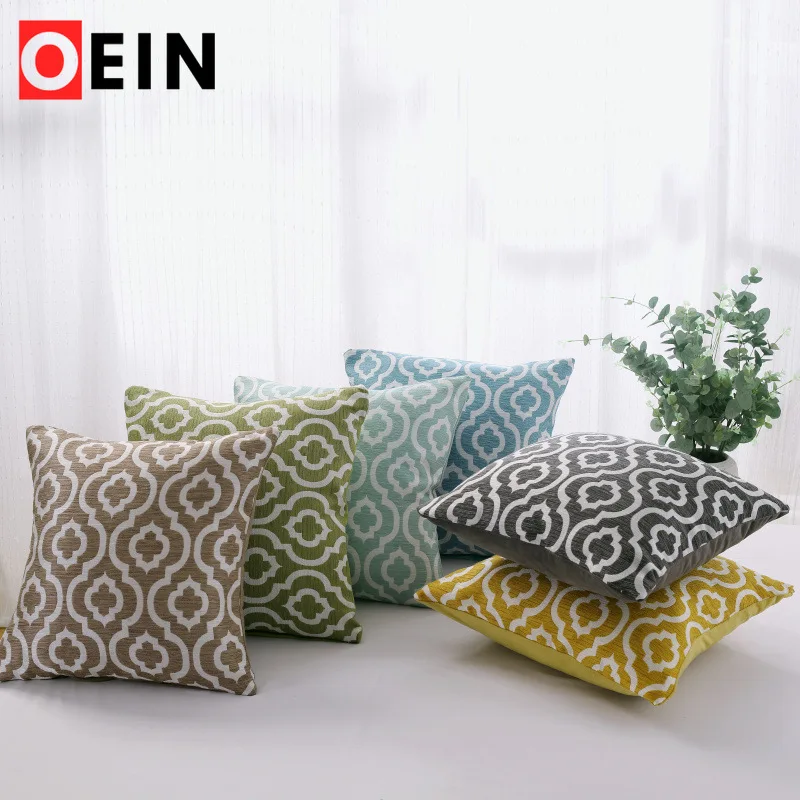 

Cotton Linen Yarn Dyed Sofa Pillow Pillow Simple Cushion Office Pillow Gift Cushions Home Decor Luxury Seat Cushion Outdoor
