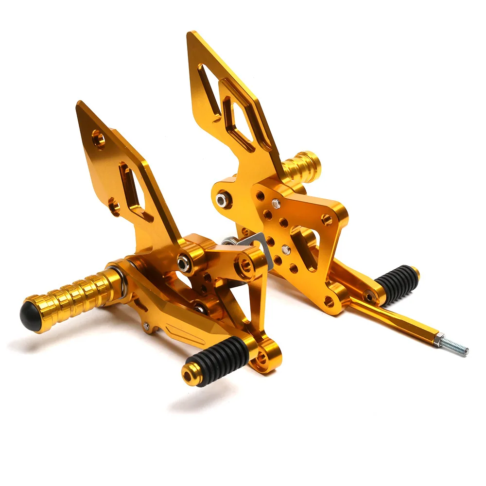 

Motorcycle CNC Aluminum Modified Lift Pedal Assembly Adjustable Rear Sets Foot Pegs For Yamaha YZF R3 R25 Raised Pedals/