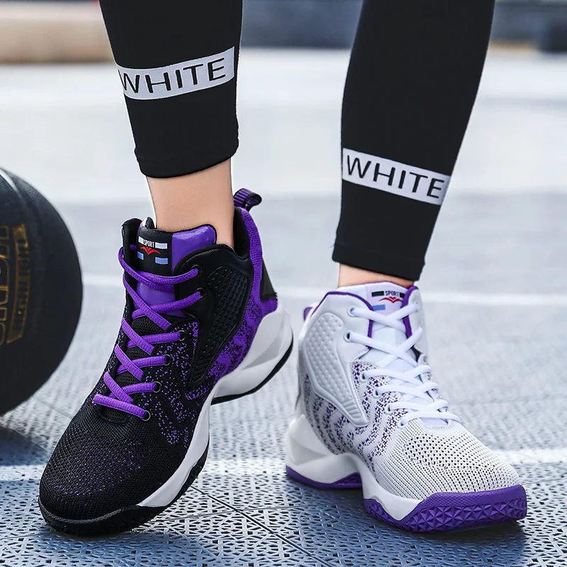 

Модная популярная взрывобезопасная Мужская сетчатая дышащая Спортивная обувь для бега баскетбола белого цвета износостойкая мужская повс...