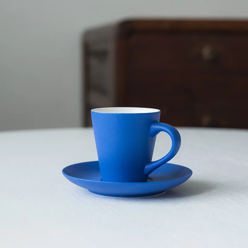 Керамическая чайная кофейная кружка 95 мл кофейные чайные чашки с блюдцем набор