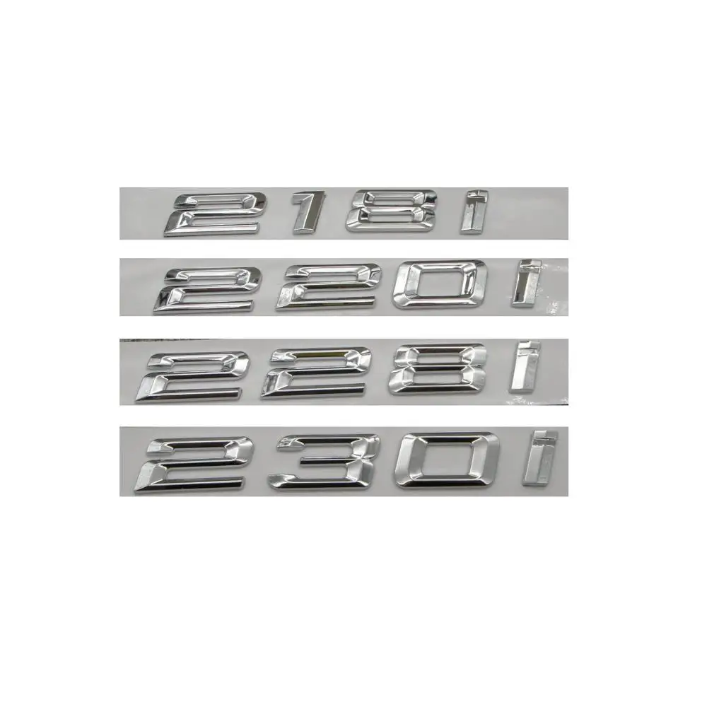 Хромированная Эмблема для BMW 2 серии 216i 217i 218i 220i 223i 224i 225i 228i 230i 232i 233i 235i 238i 240i 245i 250i