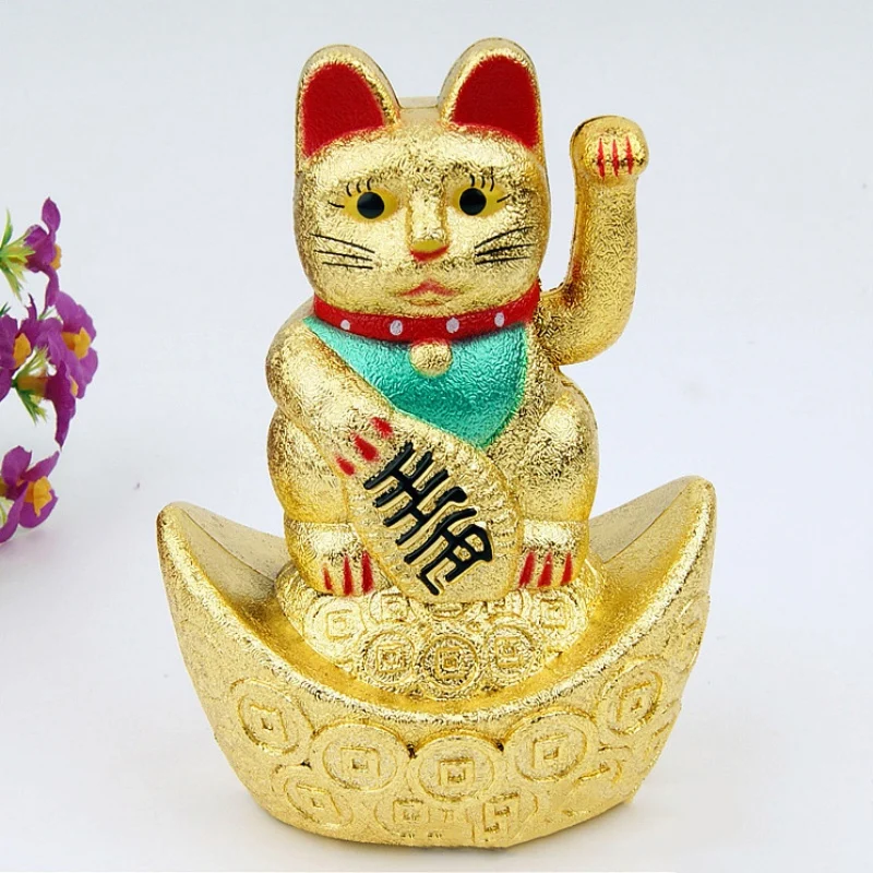 Классический китайский счастливый кот богатство Электрический развевающийся