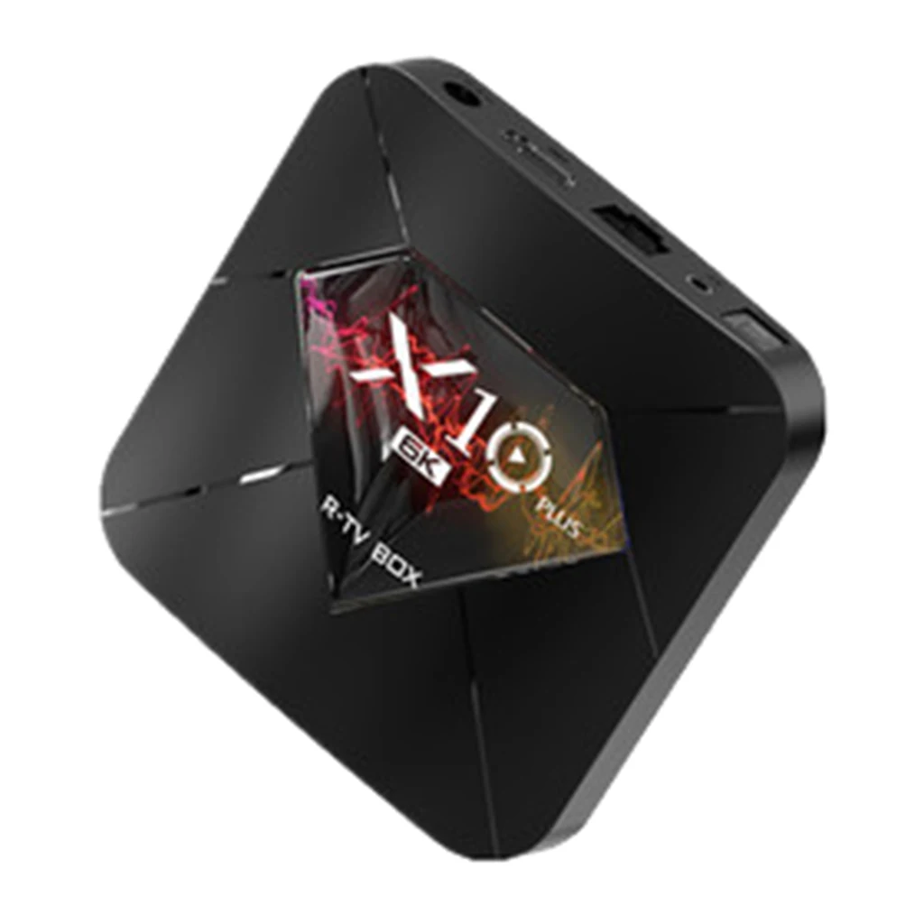 Новейшая ТВ приставка X10 MAX Plus Android 9 0 4 ГБ 64 медиаплеер Двойной Wi Fi Bluetooth 8K