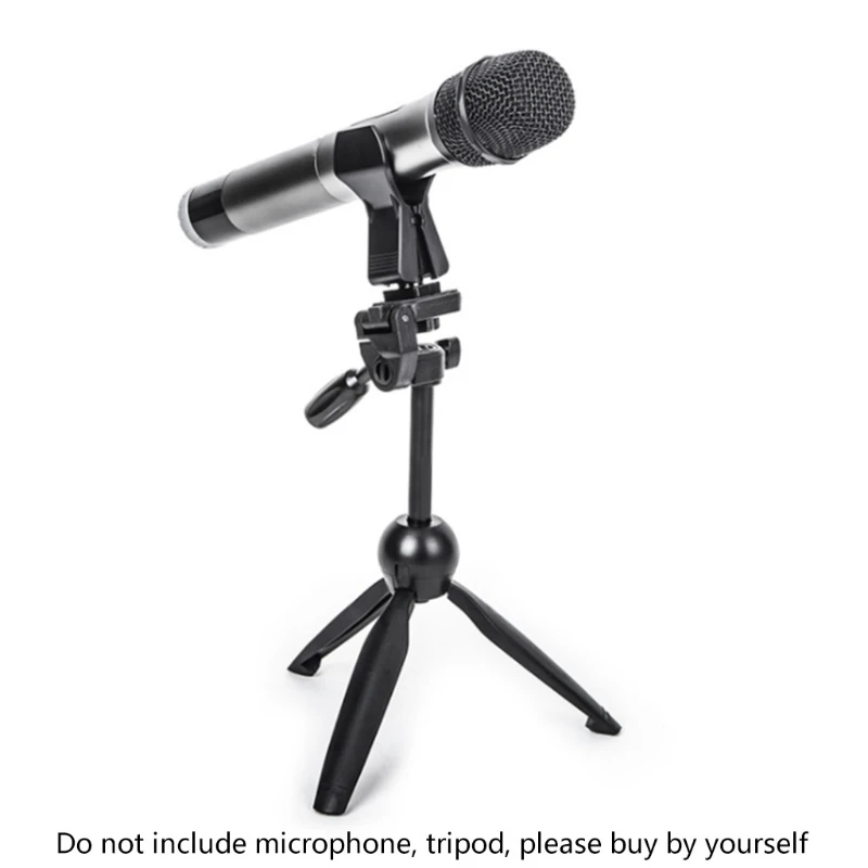 

KX4A Universal Adjustable Microphone Butterfly Clip Mic Clip Holder for Mic Stand Great Performance