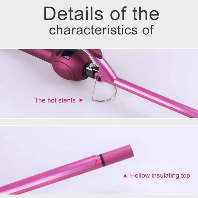 

Professional 9Mm Curling Iron Hair Waver Pear Flower Cone Ceramic Curling Wand Roller Beauty Salon Hair Curlers Eu Plug