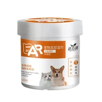 2021 new pet ear wipes dog cat earwax clean ears odor remover pets cleaning wet wipe