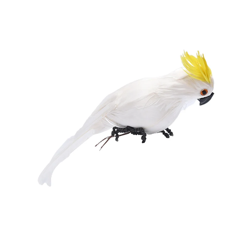 

Creative Simulation Parrot Parakeet Miniature Landscape Ornament Animal Model Lawn Figurine Artificial Bird Photography Props