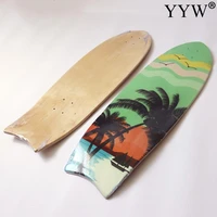 78 74x25 4cm 31 inch 1 piece skateboard deck wood suit surf skate board land carver single kicktail accessories outdoor 7 layer