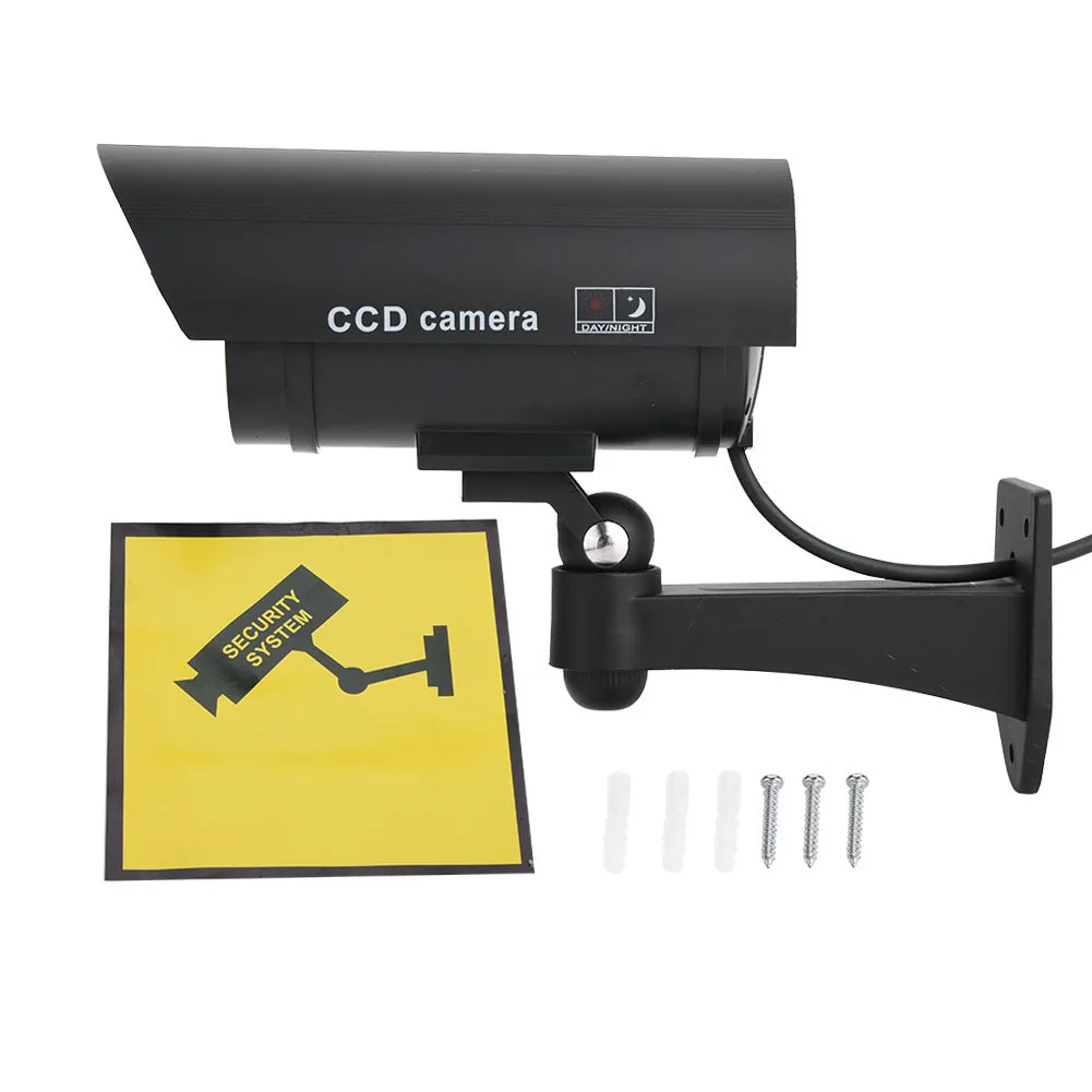 

Dummy Fake Surveillance Camera Outdoor Waterproof CCTV Security Camera with Red Flashing LED Light Video Surveillance Camera