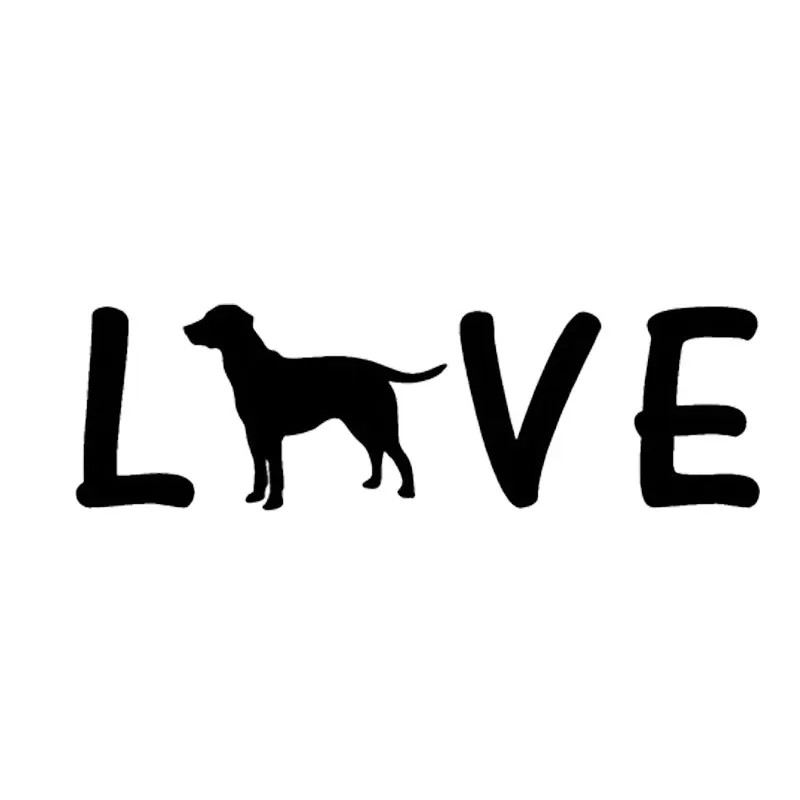 15 см * 4 5 любовь виниловые наклейки на окна Лабрадор креативные модные аксессуары