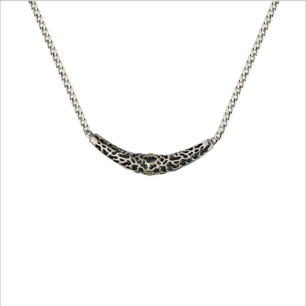 Цепочка с подвеской в виде полумесяца Женская из чистого серебра 100% пробы |