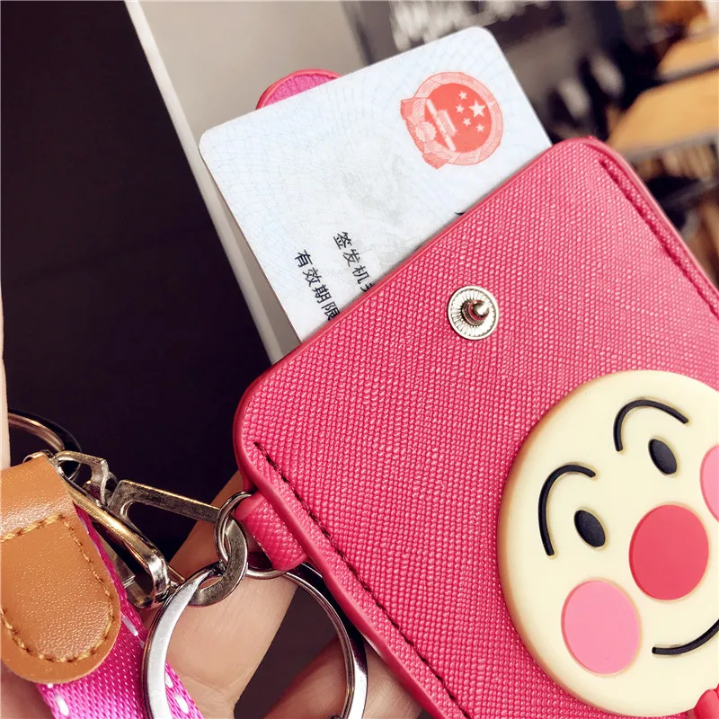 

Fashionable school food card water card keychain Cartoon figures bus card key ring Student electronic card set key chains