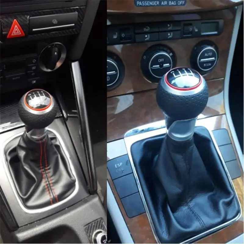 Ручка переключения передач из натуральной кожи для Audi Q5 8R 2009 2010 2011 2012 2013 2014 2016 2017 5