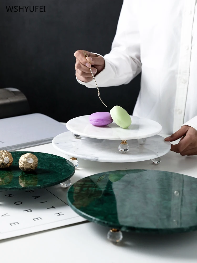 1 шт. скандинавский мраморный поднос тарелка для торта с водой хранения