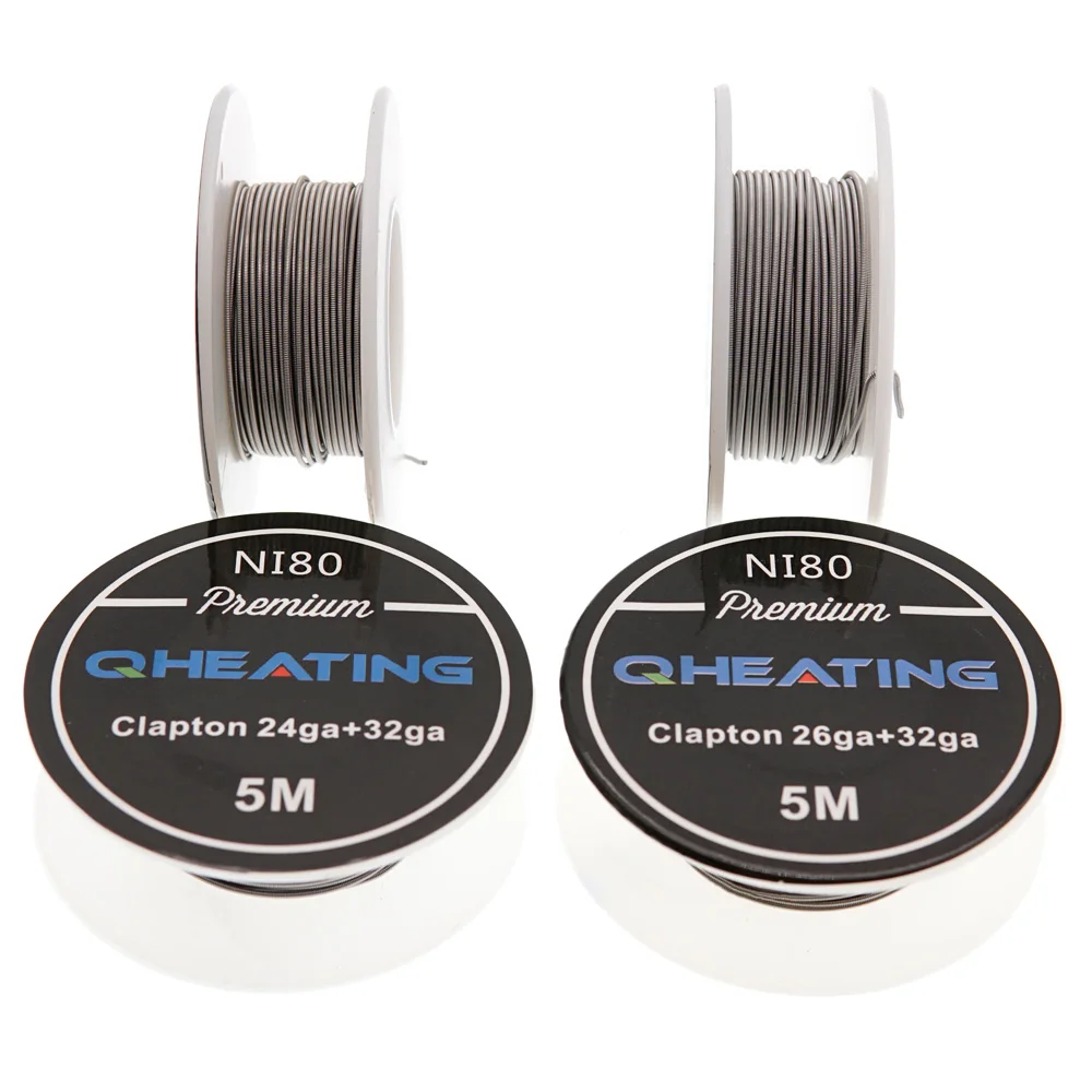 Qheater 5 м/рулон NI80 Clapton провод для RDA RBA перестраиваемый распылитель электронная