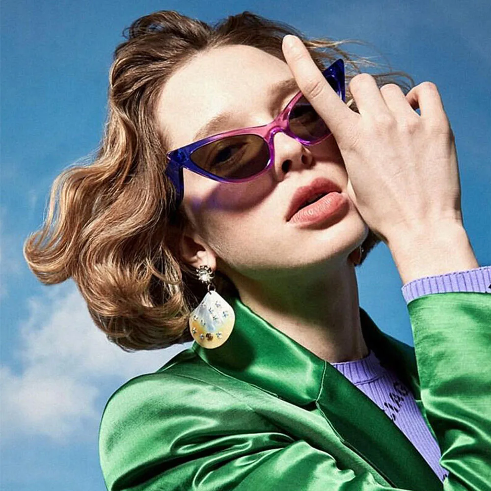 Солнцезащитные очки кошачий глаз в современном ретро-стиле новинка 2019 модные