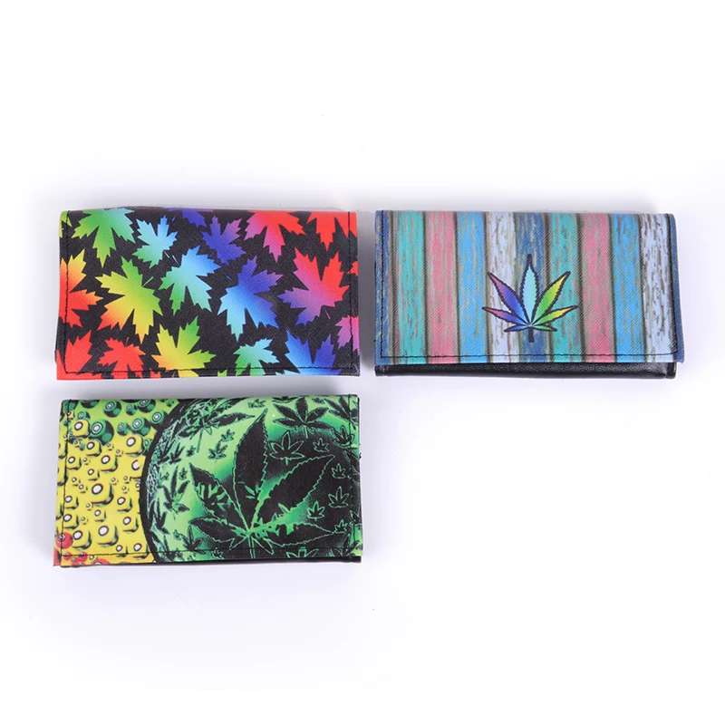 Top Grade Leather Hookah Cigarette Tobacco Pipe Pouch Case W/Rolling Tip Paper Holder Slot Perfect Gift 61025