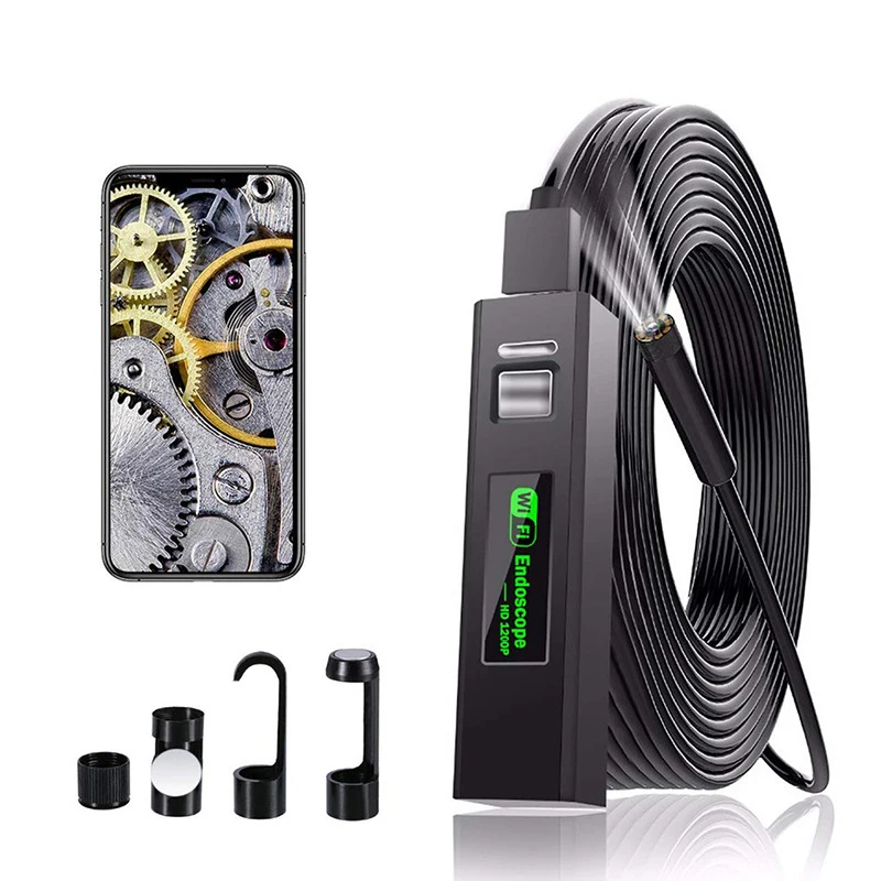 

1200P Wifi Endoscope Iphone Smartphone Mini Camera Wireless Borescope 3 in 1 Mirco USB TYPE-C Inspection Camera For Android Ios