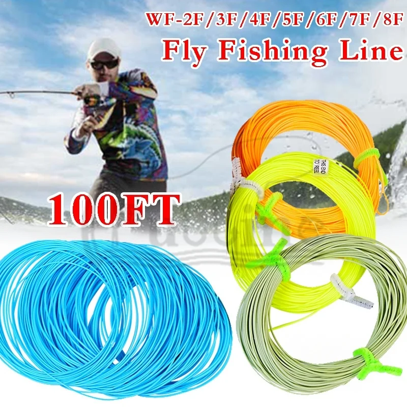 

PULLINE 30M Monofilament Fishing Line 100FT Weight Forward Floating Fly Fishing Line WF-/3F/4F/5F/6F/7F/8F Fishing Accessories