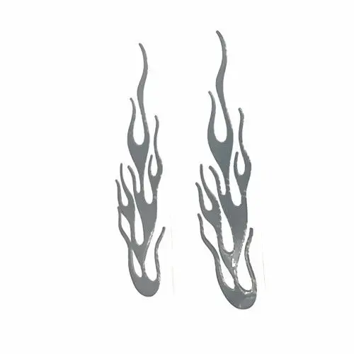 Пара универсальных светоотражающих 3D наклеек для мотоцикла автомобиля пламени