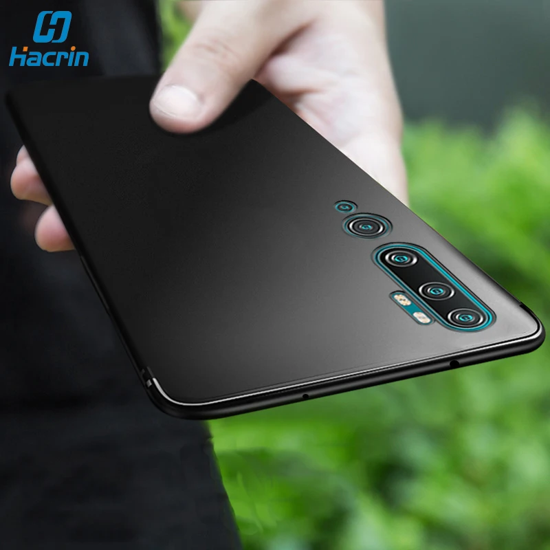 Hacrin чехол для Xiaomi Mi Note 10 Pro Чехол Мягкий ТПУ противоударный матовый CC9 полный