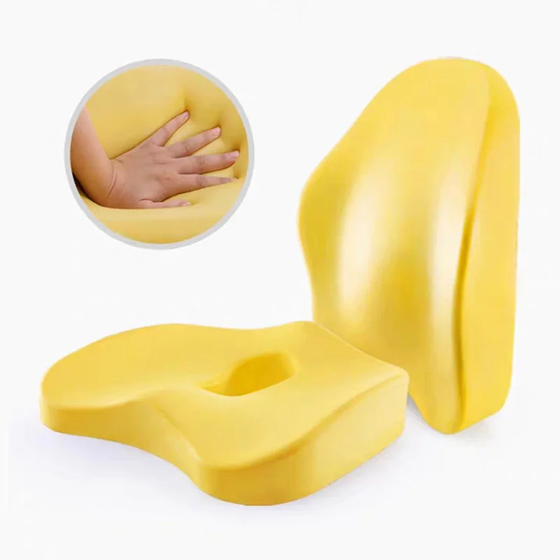 

Memory Foam Waist Back Pillow Orthopedic Seat Cushion Office Chair Cushion Support Lumbar Car Seat Pillow Massage Pad Butt Sets