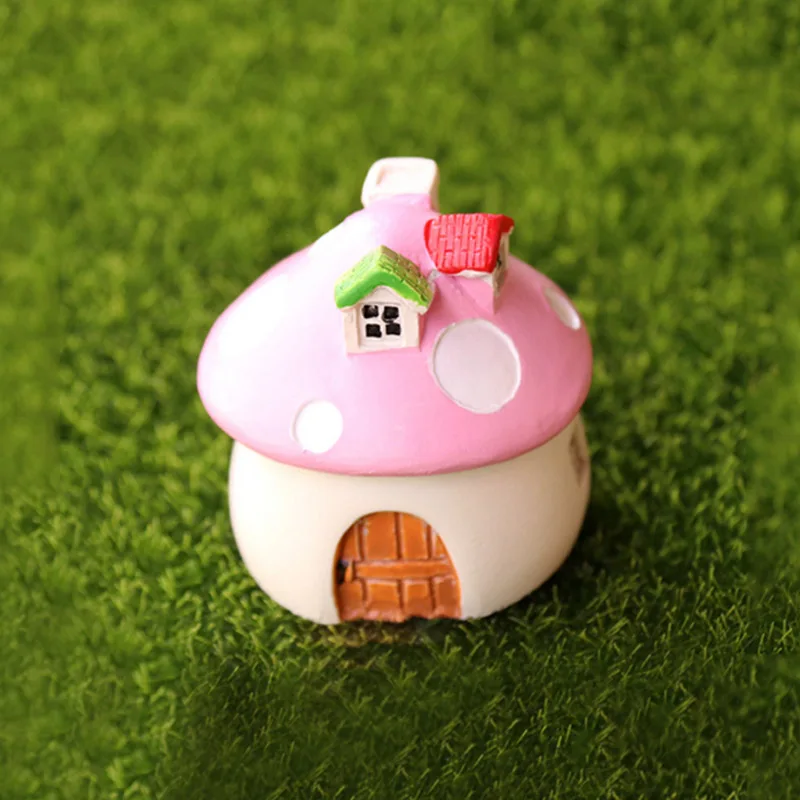 Pink L DIY ремесло кукольный домик Декор горшок Фея микро-ландшафт мха тяжесть Горячая 1 шт популярное садовое украшение миниатюрное - Цвет: Pink L