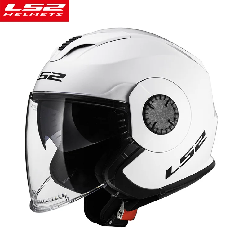 

LS2 OF570 винтажный мотоциклетный шлем для скутера vespa с двойным LensMan женский ретро оригинальный capacte ls2 с открытым лицом cascos para moto