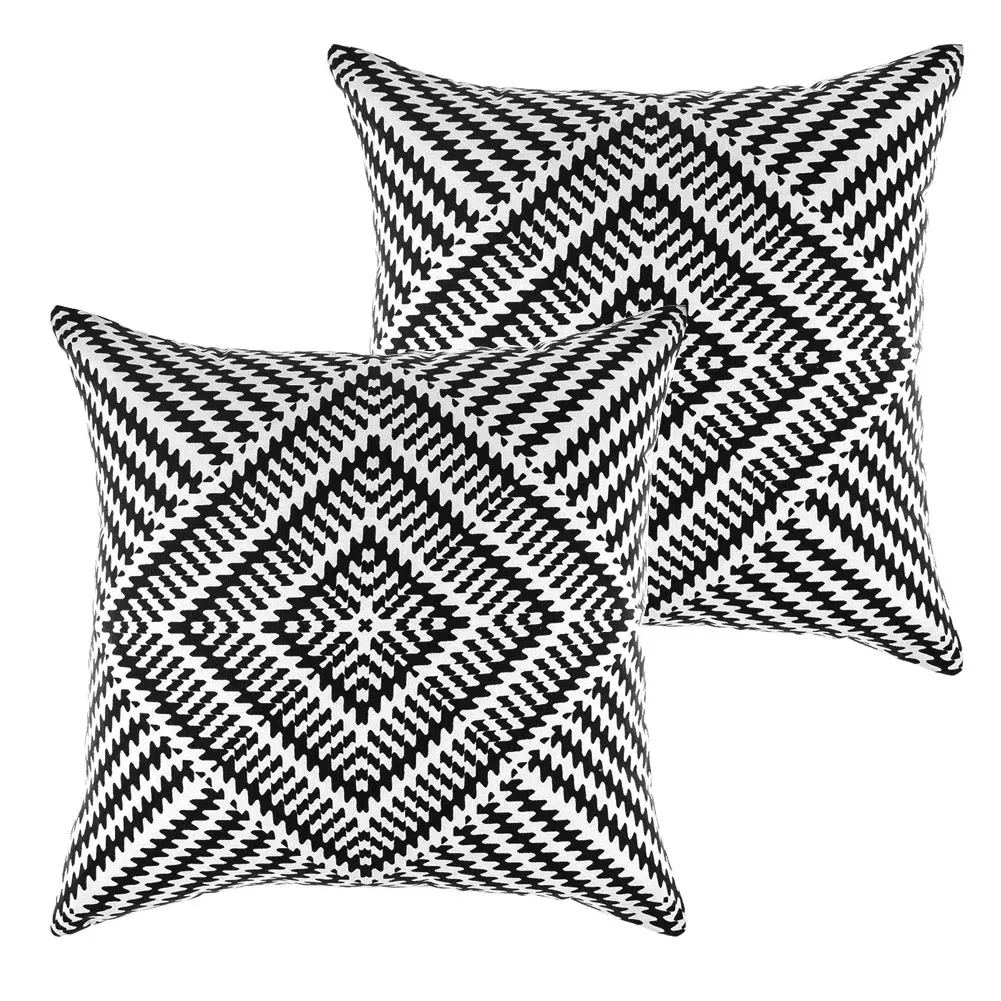 

2PCS 45x45cm Modern Geometry Cushion Cover Strips Pattern Cotton Linen Square Throw Pillow Case Home Decor Sofa Decorative