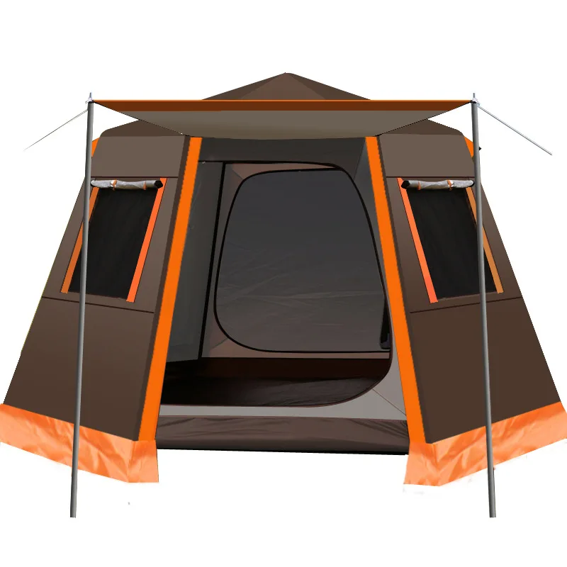 

Зеленая ткань подставка для палатки Семейный Кемпинг водонепроницаемая надувная палатка Всесезонная походная палатка Сверхлегкая палатк...
