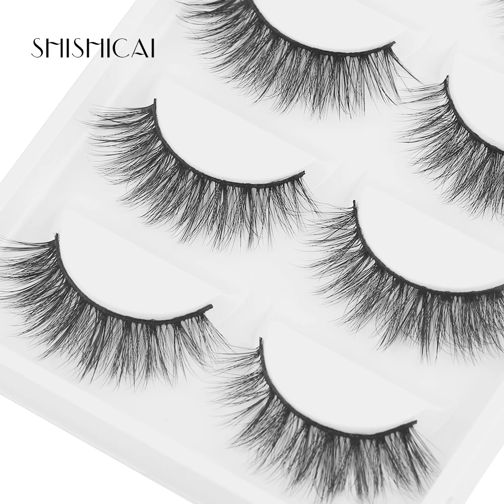 MAGEFY 5 Pairs/Pack High Quality Faux 3D Mink Lashes Hair Soft Synthetic False Eyelashes Professional Make up Eye Lashes|Накладные