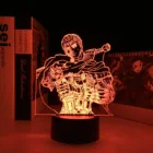 3D светильник в стиле аниме берзер для спальни, ночсветильник украшение для комнаты, подарок, прикроватная светодиодсветодиодный Ночная лампа манга, берзер
