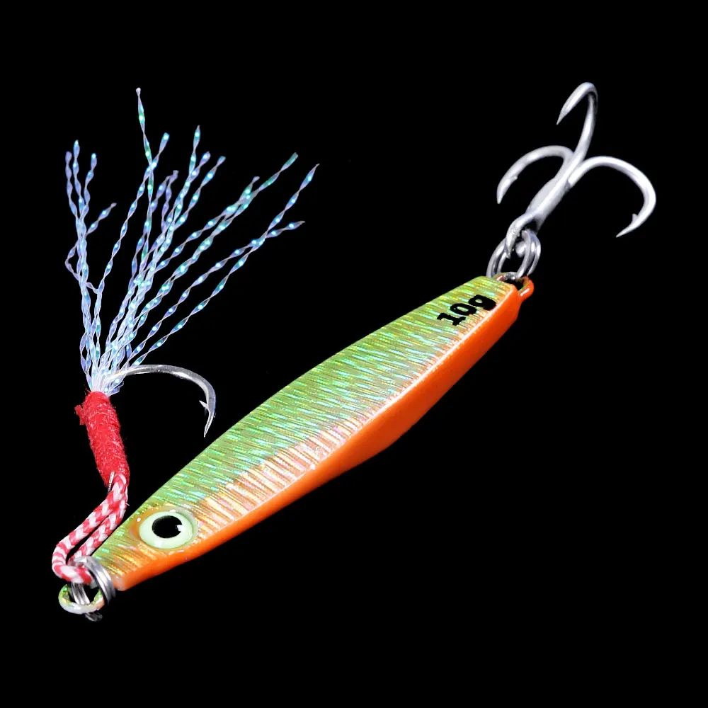 Металлический свинцовый джиг силиконовая приманка для джиггинга рыбной ловли 7 г