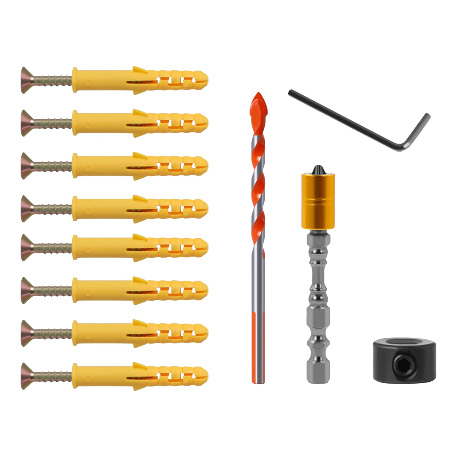 

Винты с якорями, настенные винты, набор настенных анкеров и винтов, ассортимент ребристых анкеров для ТВ, велосипедной полки St