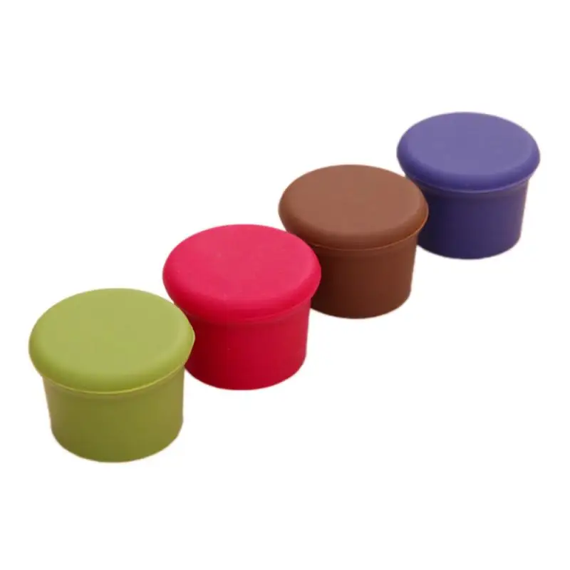 

1/4PC Silicone Bottle Cap Beer Beverage Cover Coke Soda Beer Free Champagne Closures Fresh Saver Stopper Kitchen Bar Accessories