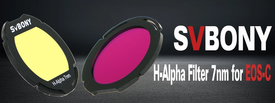 SVBONY H-alphфильтр 7 нм для EOS-C клипса узкополосный астрономический телескоп монокулярный фотографический CCD фильтр для DeepSky F9169D