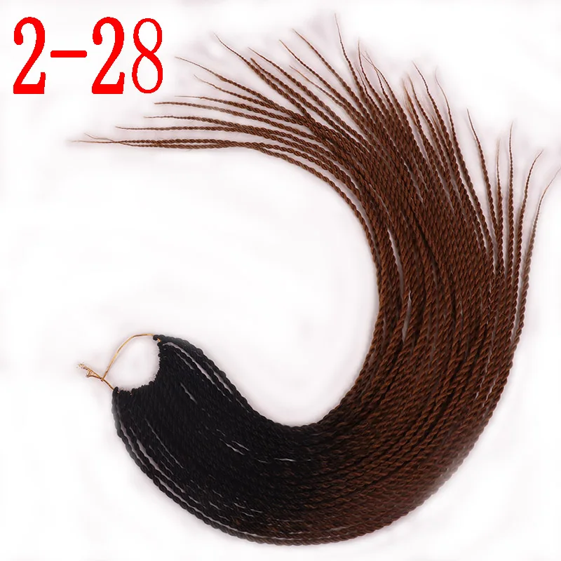 T4/613# MERISIHAIR Ombre Сенегальские крученые волосы на крючках косички 24 дюйма 30 корней/упаковка синтетические плетеные волосы для женщин серые, синие, розовые, бро - Цвет: T4/613#