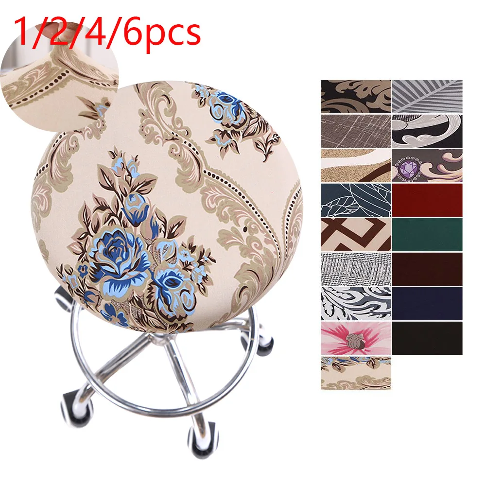 2019 круглый чехол для стула эластичный сиденья домашний кресла Круглый Барный