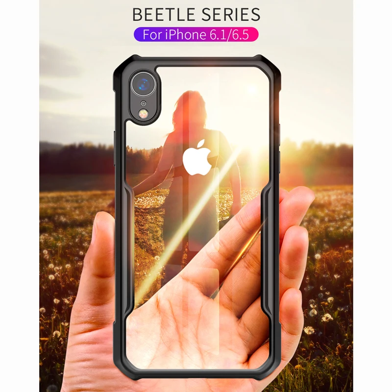 XUNDD Роскошный прозрачный чехол для iPhone Xs чехол для MAX XR, противоударный полный защитный чехол для iPhone 7/7 plus 8 8plus Xs X чехол в виде ракушки