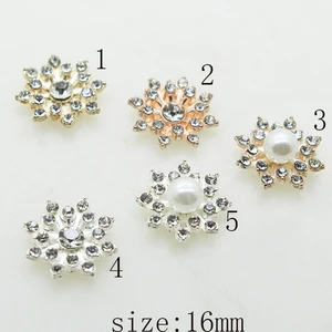Аксессуары для ювелирных изделий 2019, 10 шт., 16 мм, цветы из сплава, аксессуары для одежды, стразы, головной убор невесты, ручной работы
