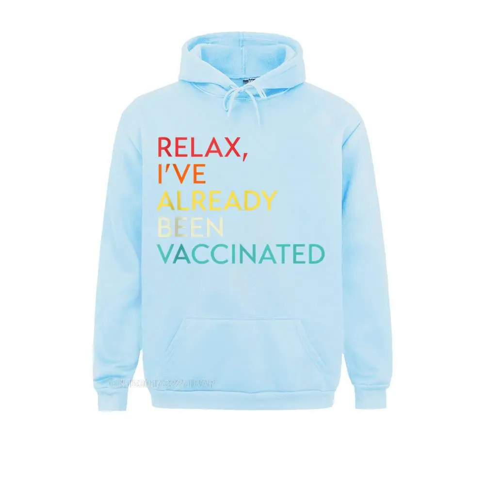 Расслабьтесь я уже был привитой толстовка худи новейшие мужские свитшоты с