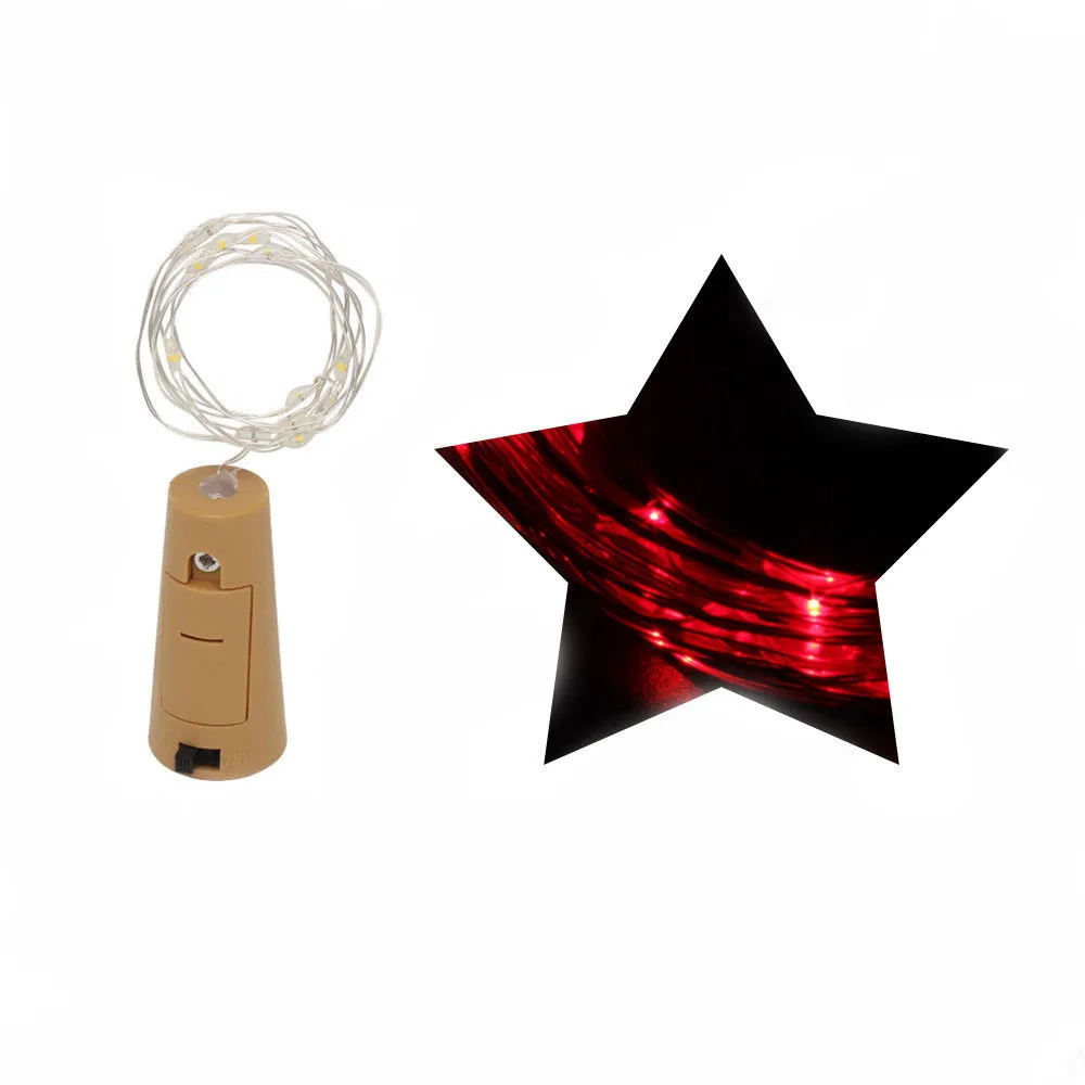 Гирлянда светодиодная для бутылки вина с пробкой 20 светодиодов|Осветительные