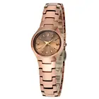 Часы женские кварцевые из вольфрамовой стали с аналоговым дисплеем и датой