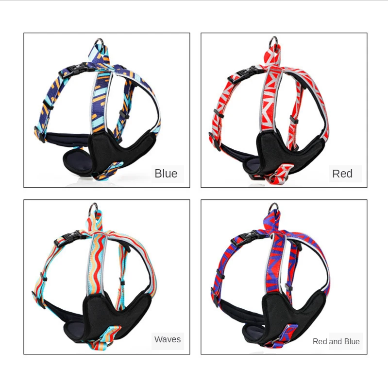 Удобный жилет для собак шлейка тренировок мягкая быстросъемная Светоотражающая