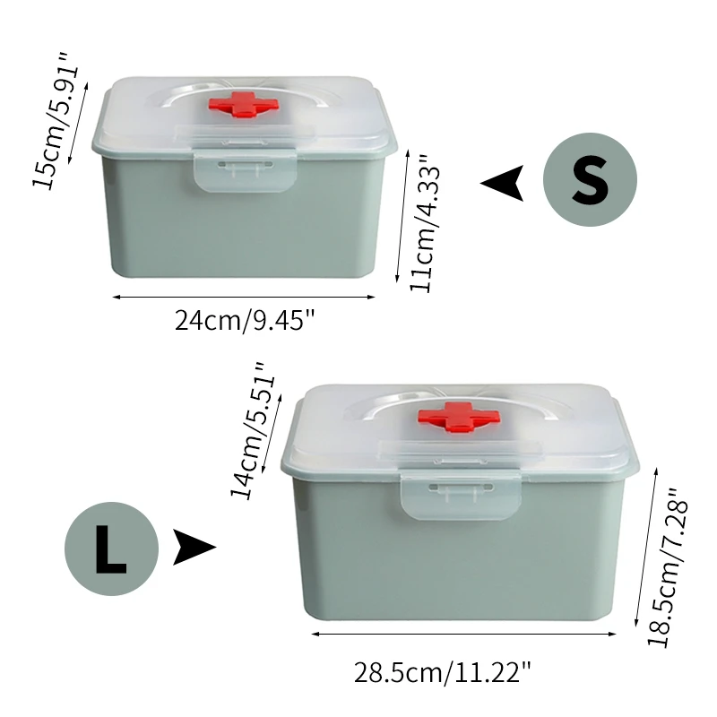 2019 коробка для хранения портативные медицинские наборы аптечка пластиковая