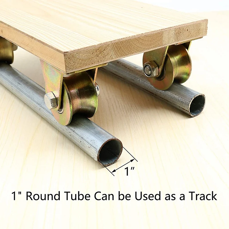 2 шт. дюймовый U образный гусеничный ролик для раздвижной двери перевернутого