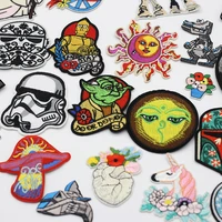 alien clothing patch embroidery cloth stick diy sewing accessories robot badge clothing decal decoration iron patch