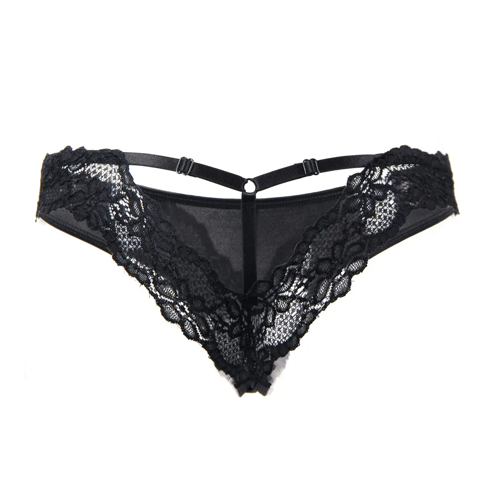 black panty Comeondear, женские трусики, сексуальные, бесшовные, кружевные, с низкой талией, сексуальные трусики, горячего размера плюс, женское нижнее белье, нижнее белье, PA5167 - Цвет: black panty
