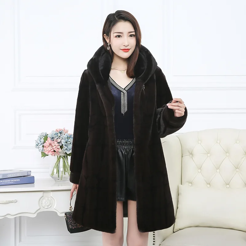 Women real mink coats female mink fur coat genuine long fur coat ladies winter clothes oversize 6xl 5xl 7xl natura fur coats