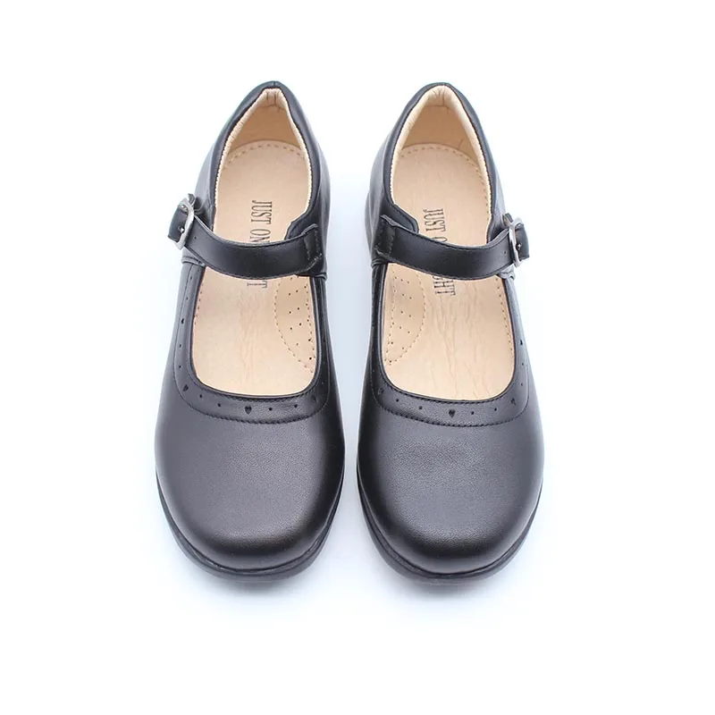 Обувь для маленьких девочек Школьная обувь детей Вечерние туфли Черные из